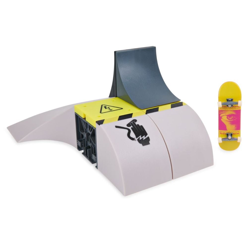 Set mini skateboard cu rampa, Tech Deck, Power Flippin, 20139397