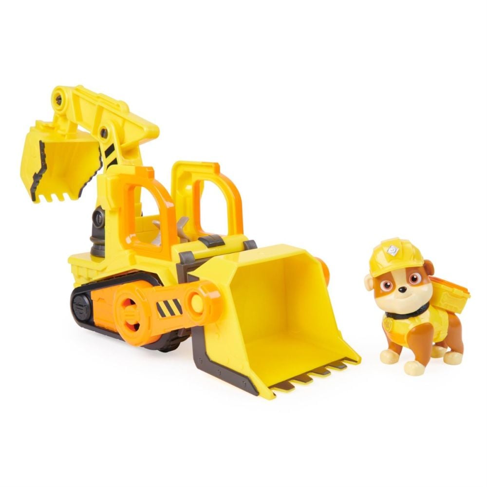 Set vehicul de constructie si figurina, Rubble & Crew, Rubble si Bulldozer, 20141511