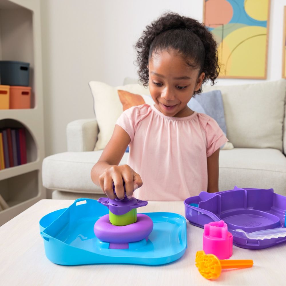 Set de joaca cu nisip, Kinetic Sand, SquishMotion, 6069401