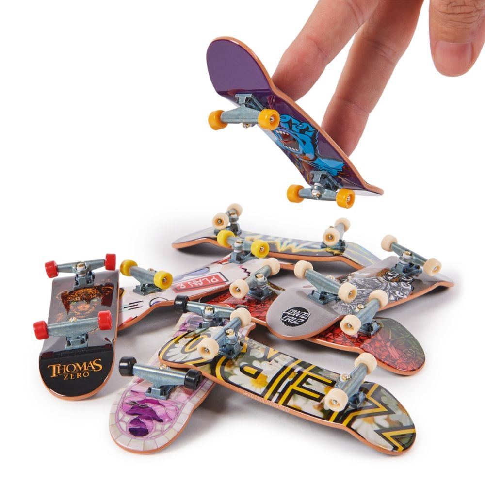 Set 2 mini placi de skateboard, Tech Deck, Santa Cruz, 20148086