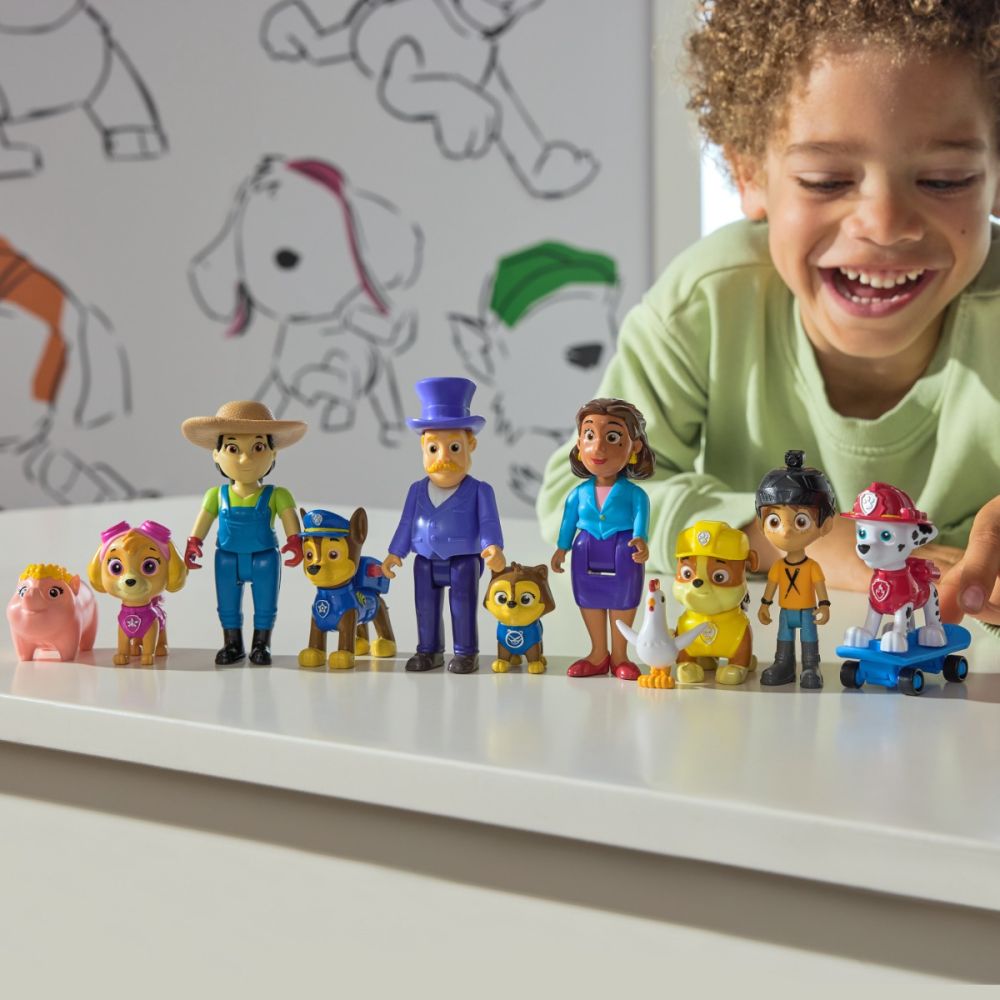 Set figurina si 2 animalute, Paw Patrol, Chase si Humdinger, 20148170