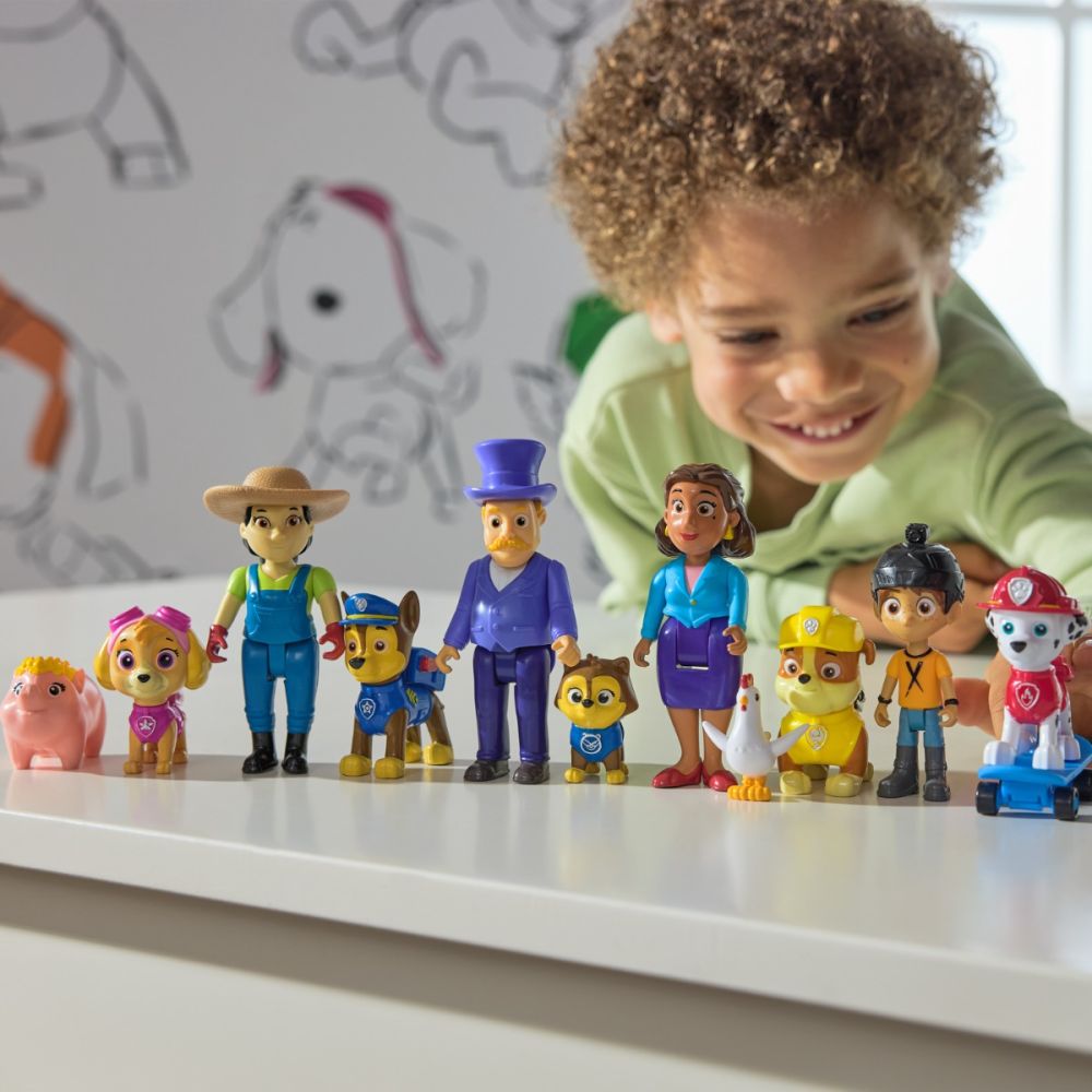 Set figurina si 2 animalute, Paw Patrol, Skye si Farmer Yumi, 20148173
