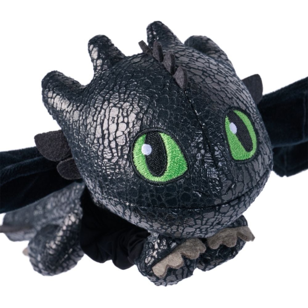 Jucarie de plus, DreamWorks Dragons, Hug and Glide Toothless, 30 cm, 6072913