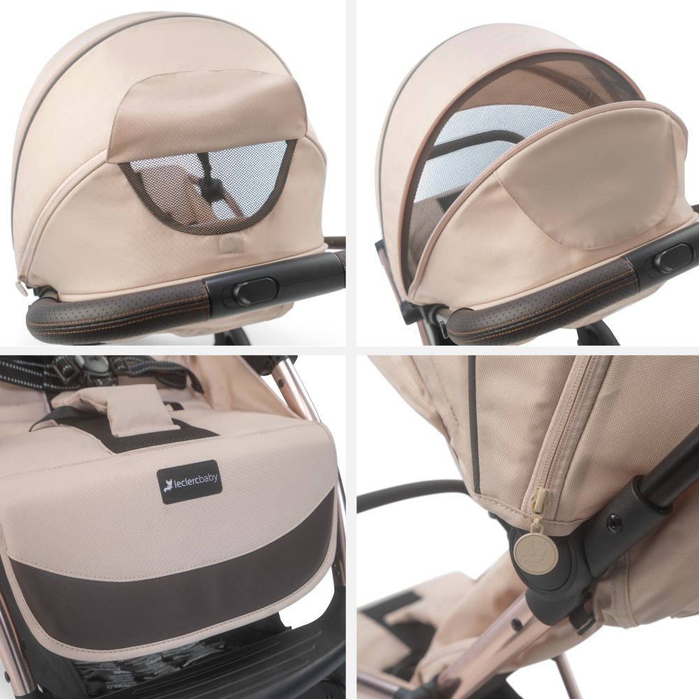 Carucior Leclerc, Influencer XL, Sand Chocolate