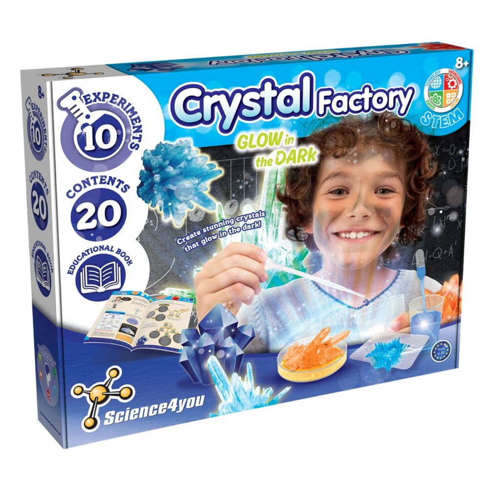 Joc educativ Science4you, fabrica de cristale luminoase