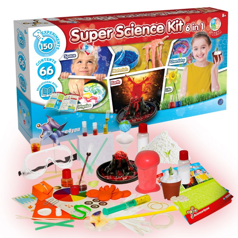 Joc educativ Science4you, super kit de stiinta 6 in 1