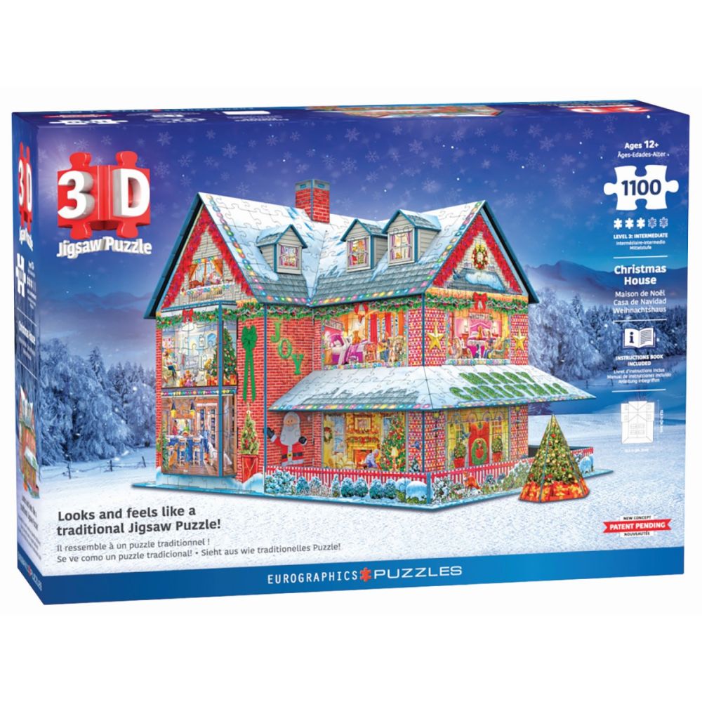 Puzzle 3D, Eurographics, Casa de Craciun, 1100 piese
