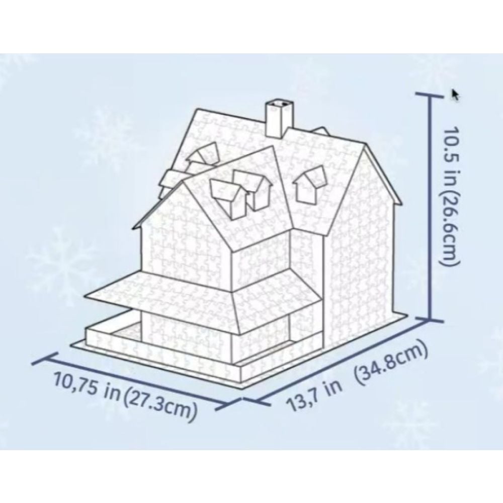 Puzzle 3D, Eurographics, Casa de Craciun, 1100 piese