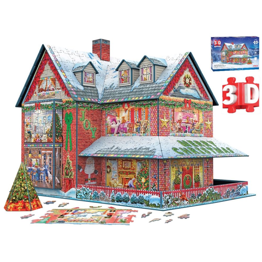 Puzzle 3D, Eurographics, Casa de Craciun, 1100 piese