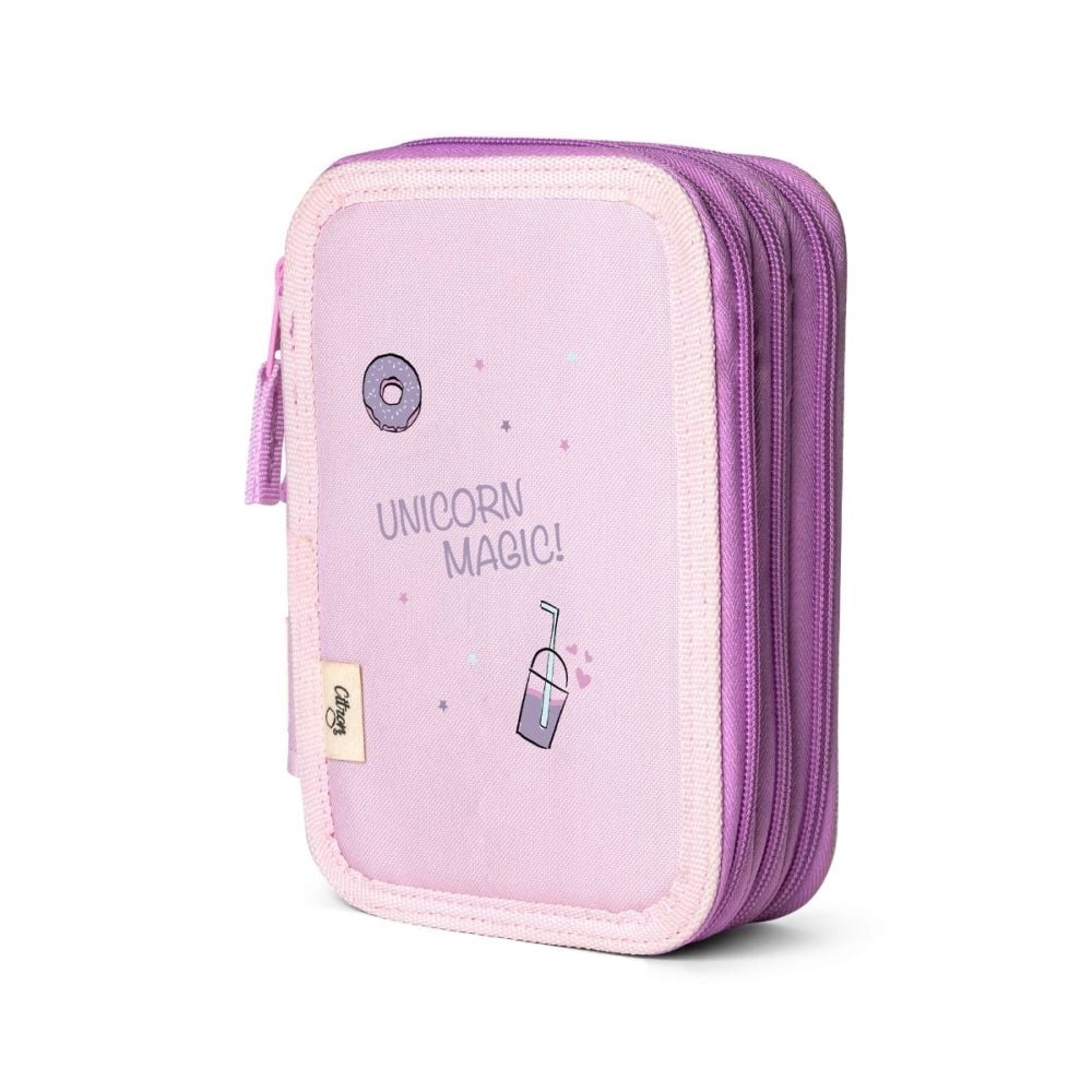 Penar cu 3 compartimente neechipat, Citron, Unicorn, Colectia 2024