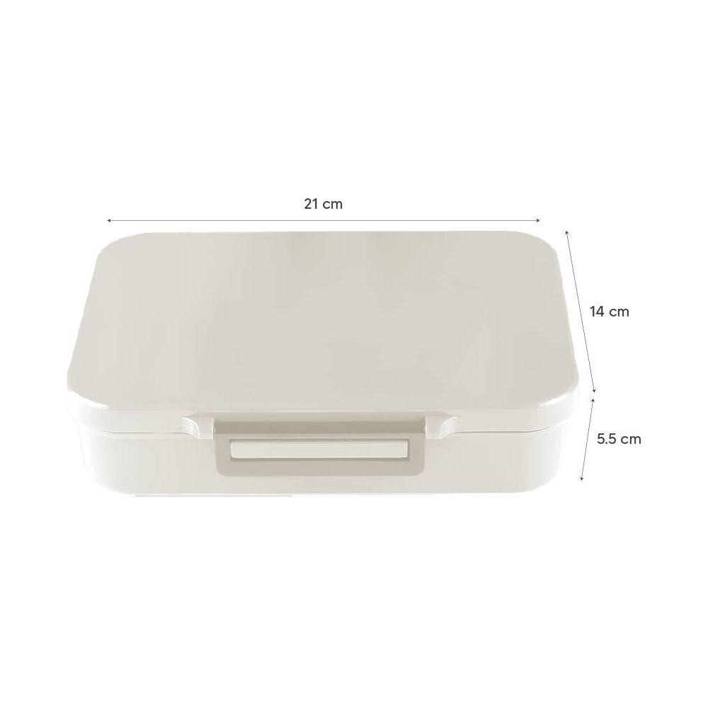 Caserola pranz din tritan cu 4 compartimente, Citron, Unicorn