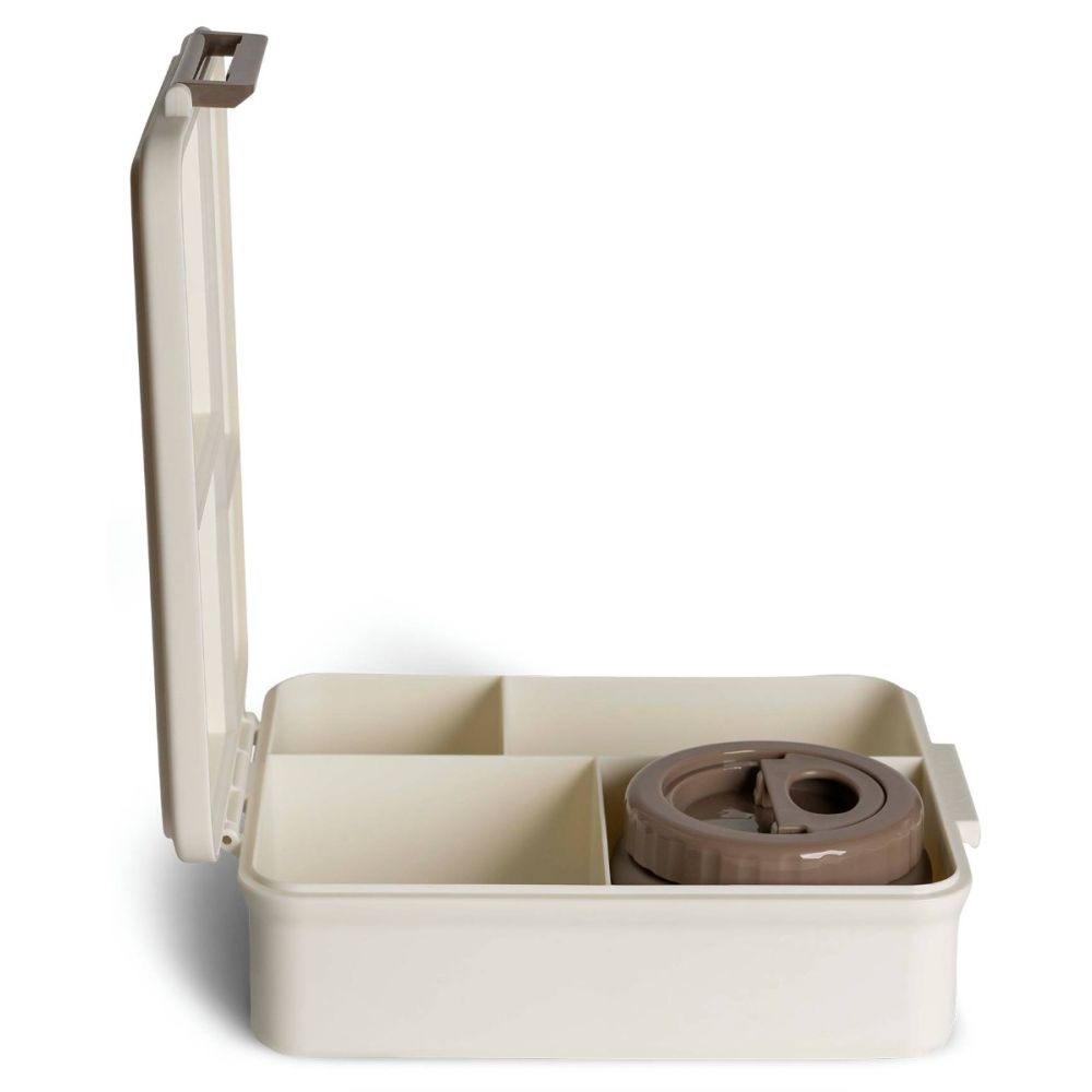 Caserola cu 4 compartimente si 1 borcan termoizolant, Citron, Lamaie, 250 ml