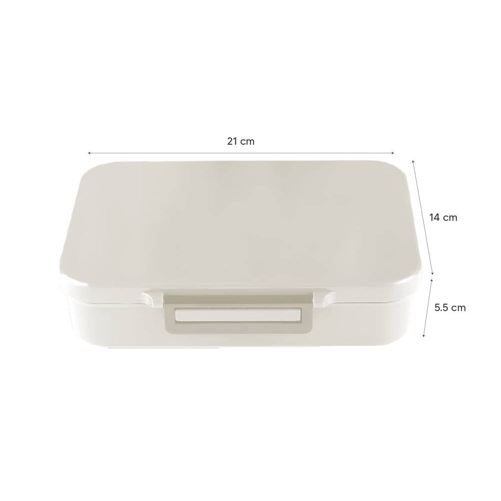 Caserola pranz din tritan cu 4 compartimente, Citron, Tigru