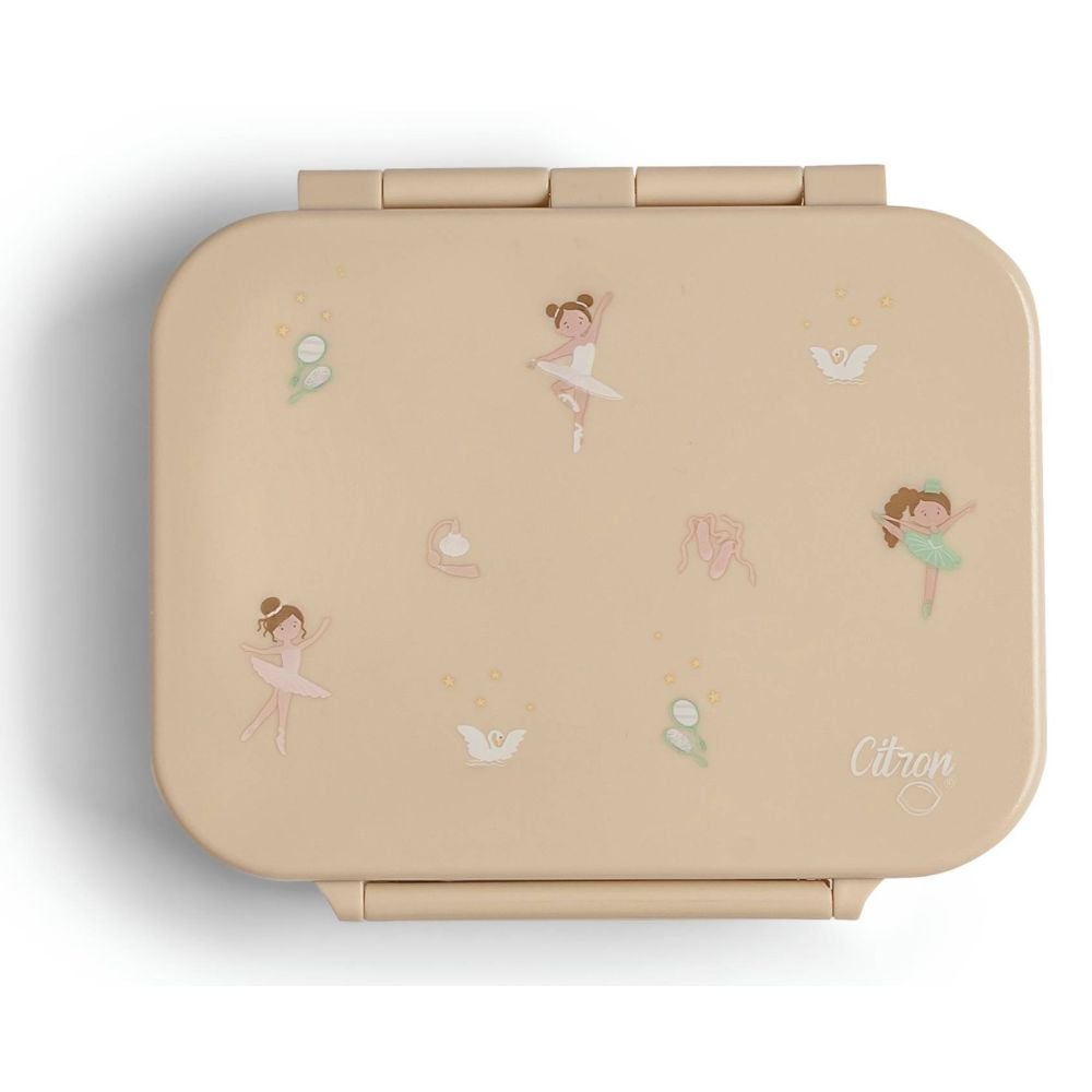 Caserola din tritan cu 3 compartimente, Citron, Balerina