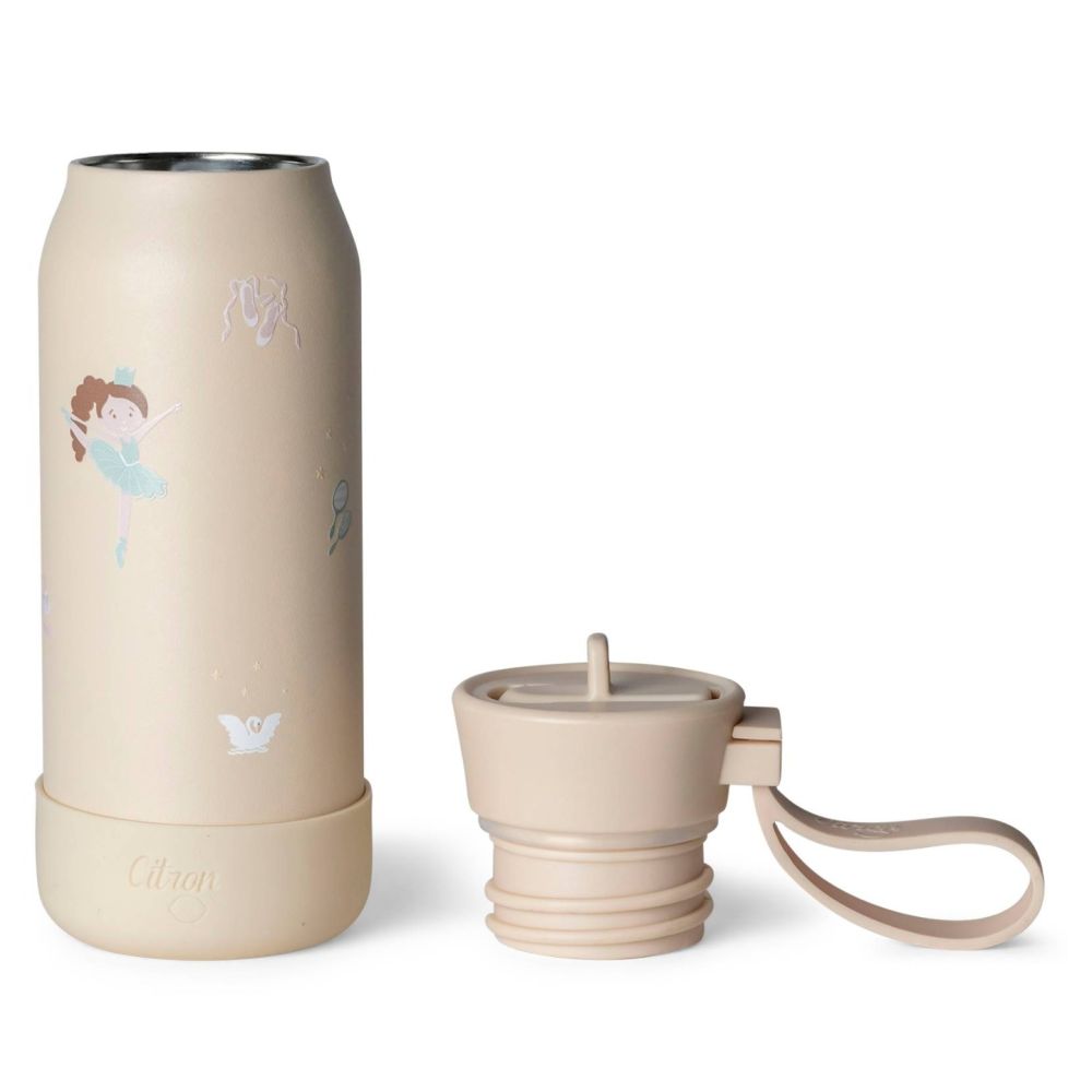 Sticla termoizolanta, Balerina, Bej, 250 ml