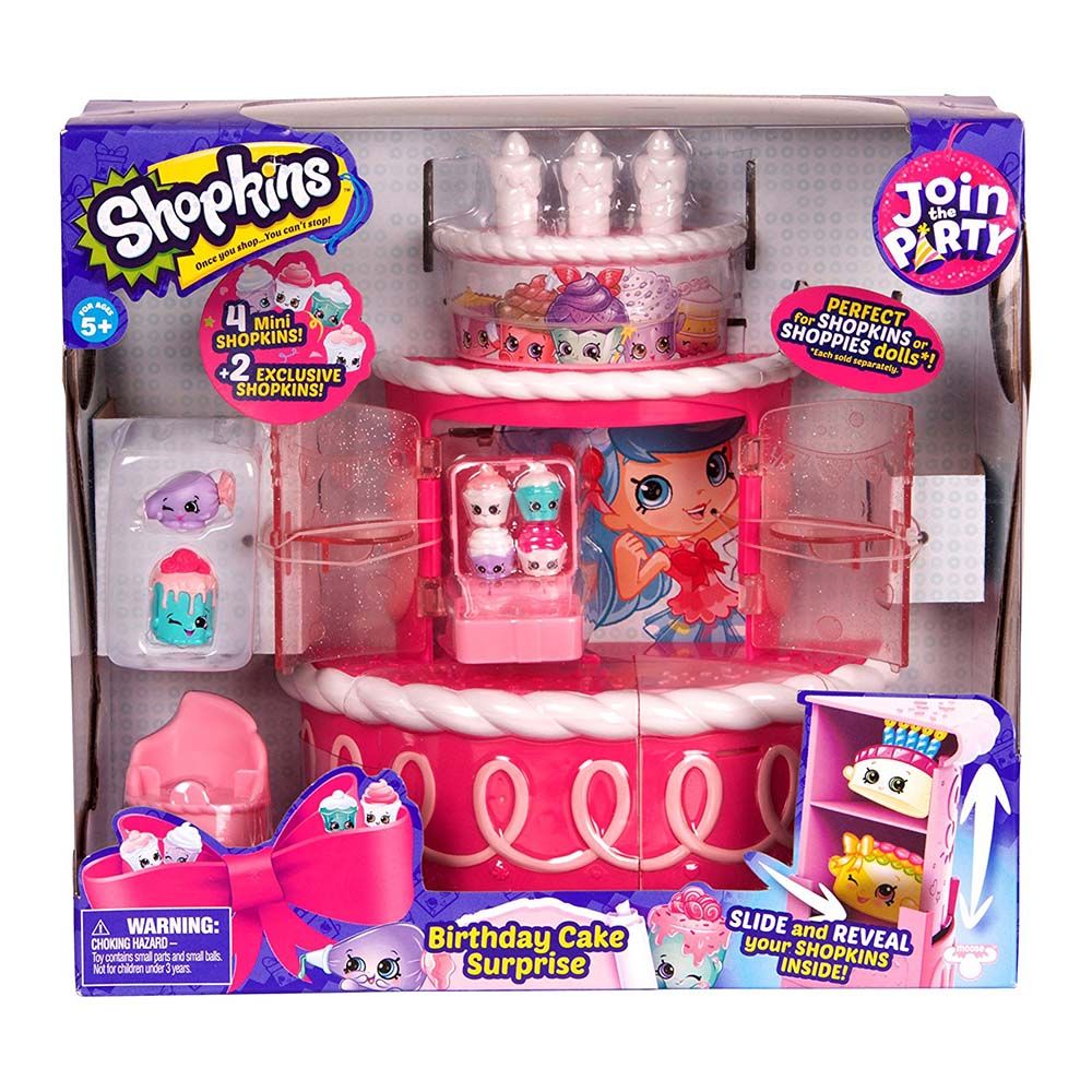 Set tematic figurine Shopkins Join the Party - Birthday Cake