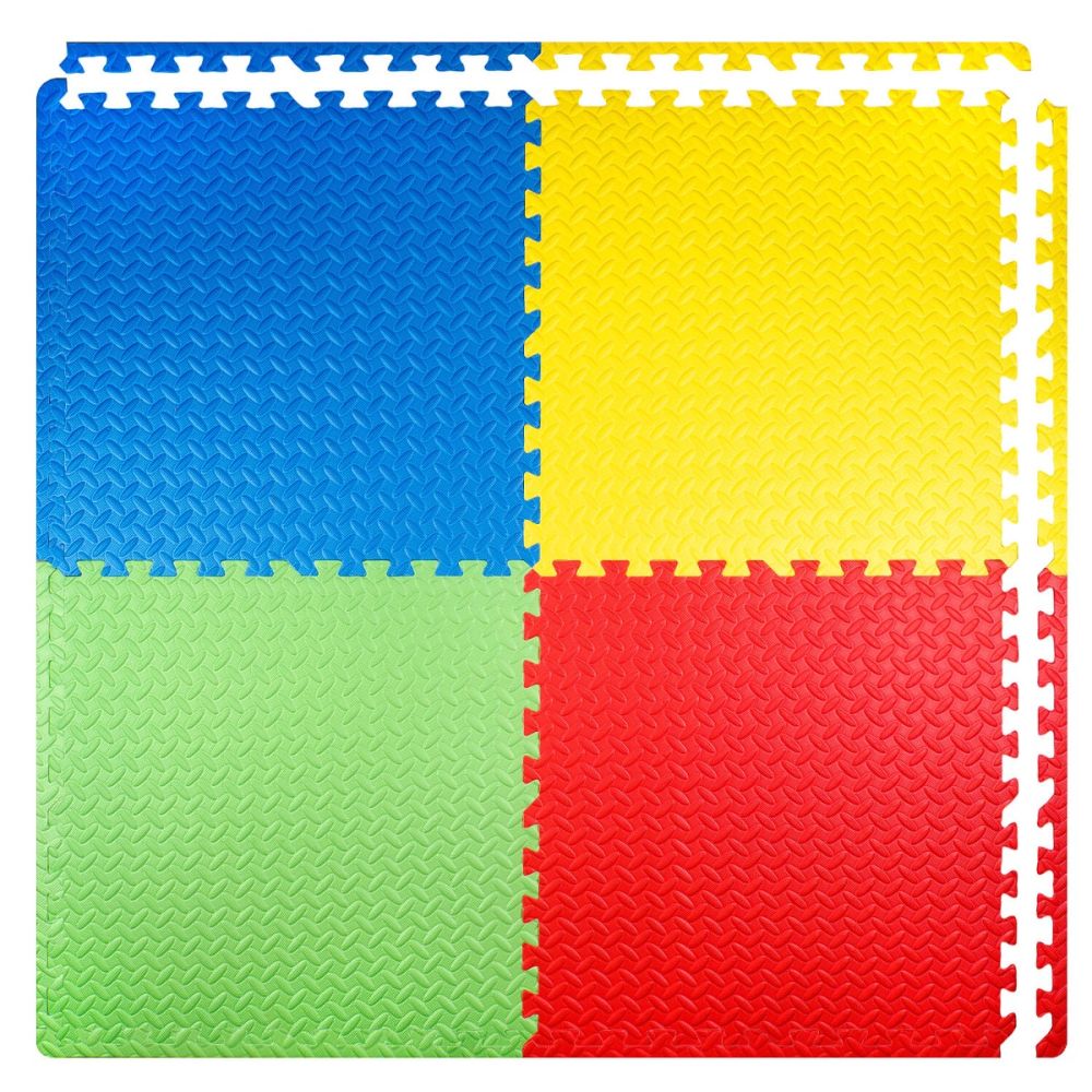 Covoras tip puzzle, Action One, 4 piese, 120 x 120 cm
