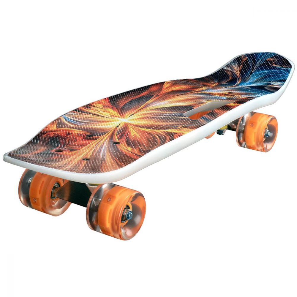 Skateboard portabil, Action One, Carve and Flip, PU ABEC-7, Aluminium Truck Phoenix