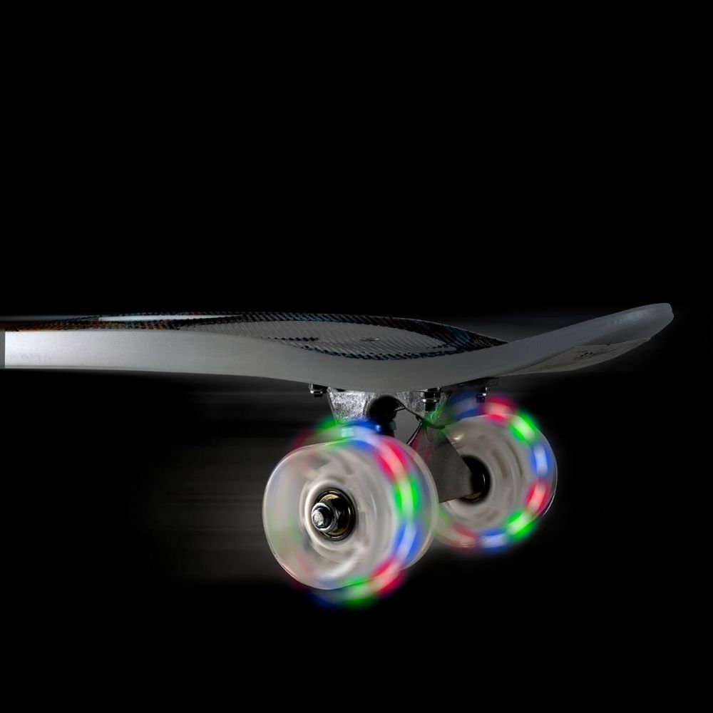 Skateboard portabil, Action One, Carve and Flip, PU ABEC-7, Aluminium Truck Albastru Eagle