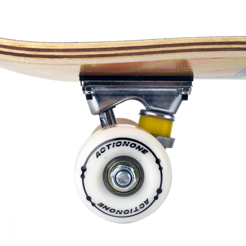 Skateboard Action One, ABEC-7 Aluminiu, 79 x 20 cm, Multicolor Skate Skull
