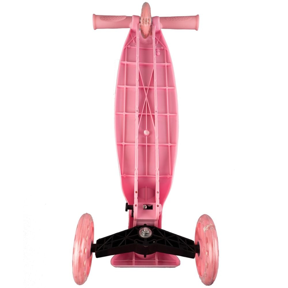 Trotineta cu roti luminoase, Action One, Funride, Roz