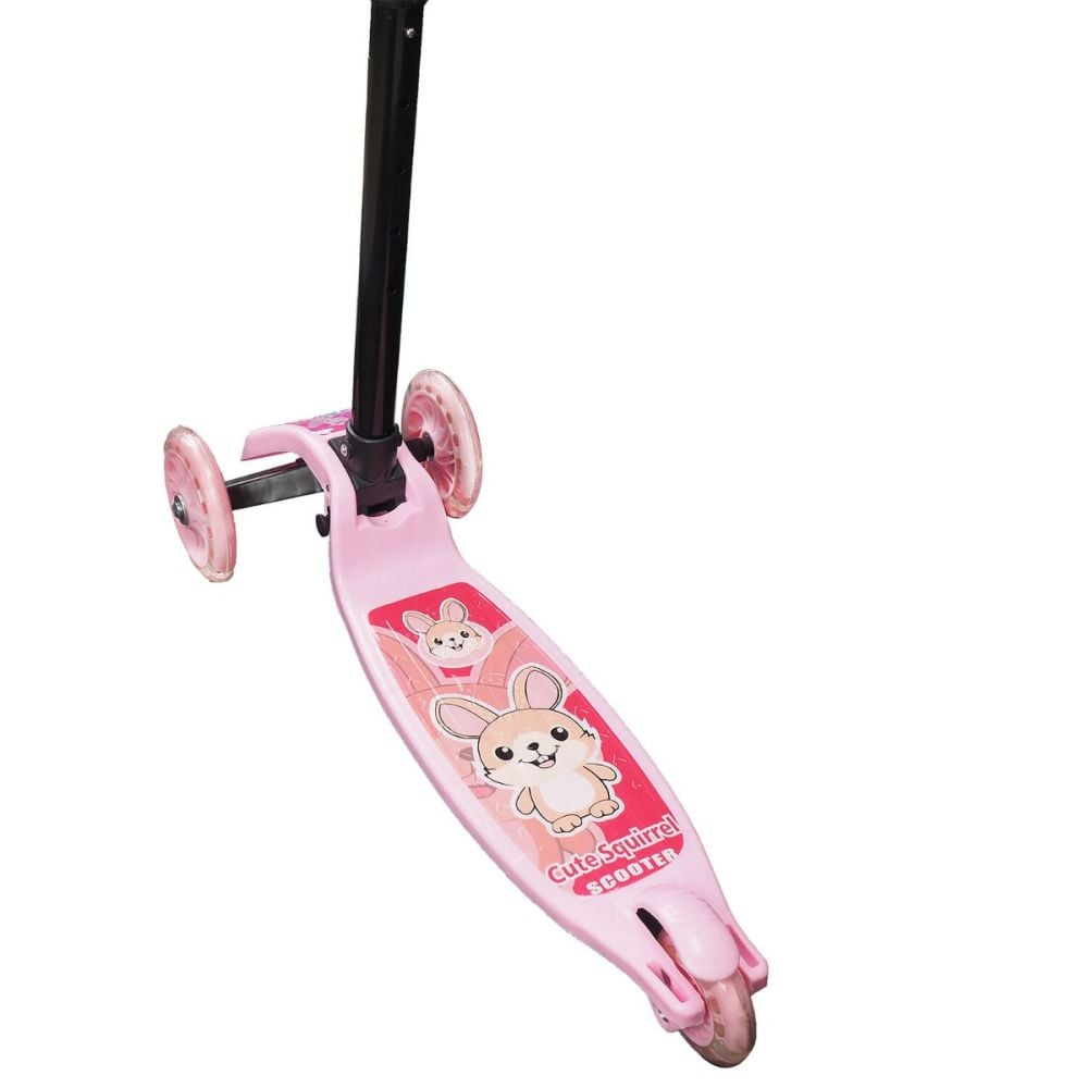 Trotineta cu roti luminoase, Action One, Funride, Roz