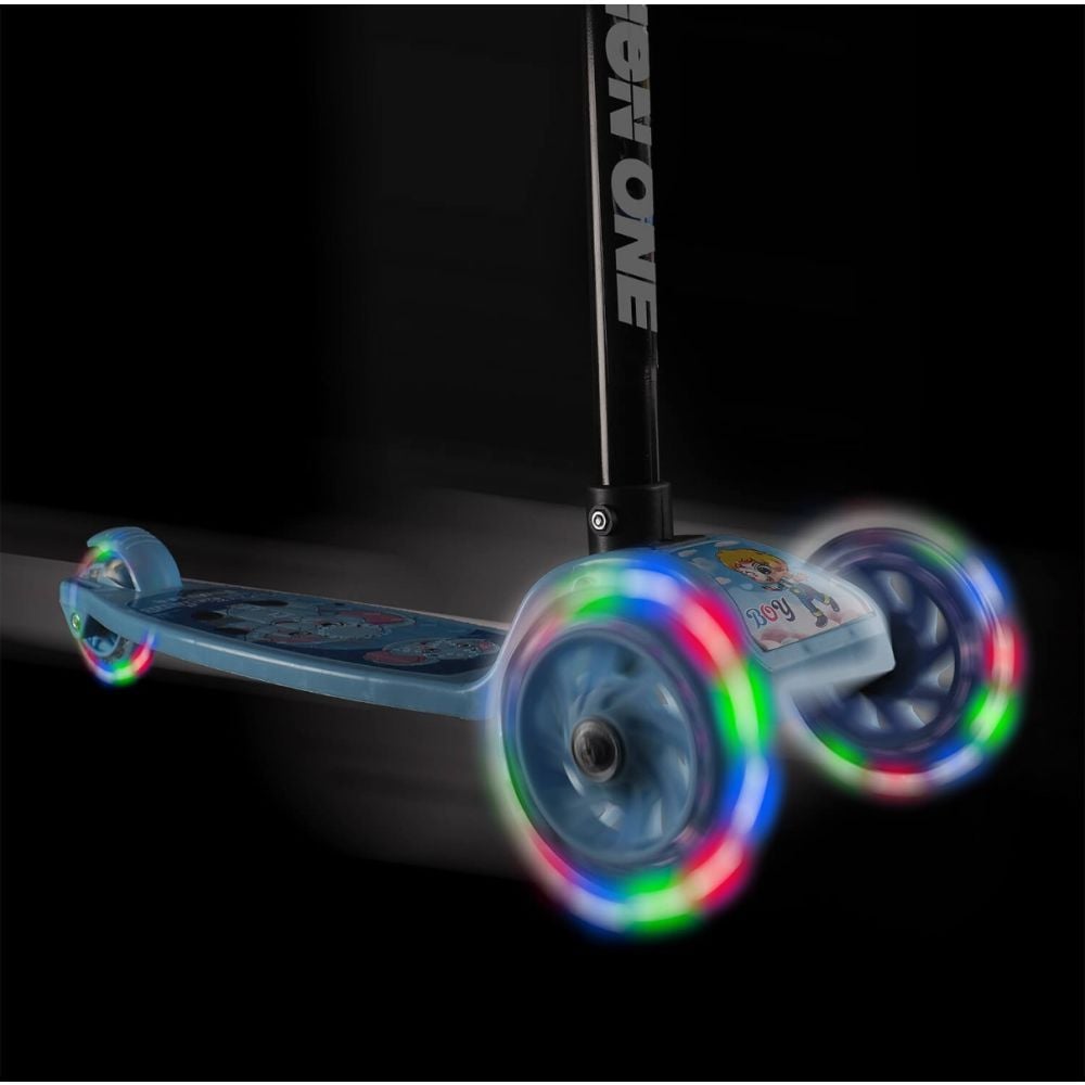 Trotineta cu roti luminoase, Action One, Funride, Blue