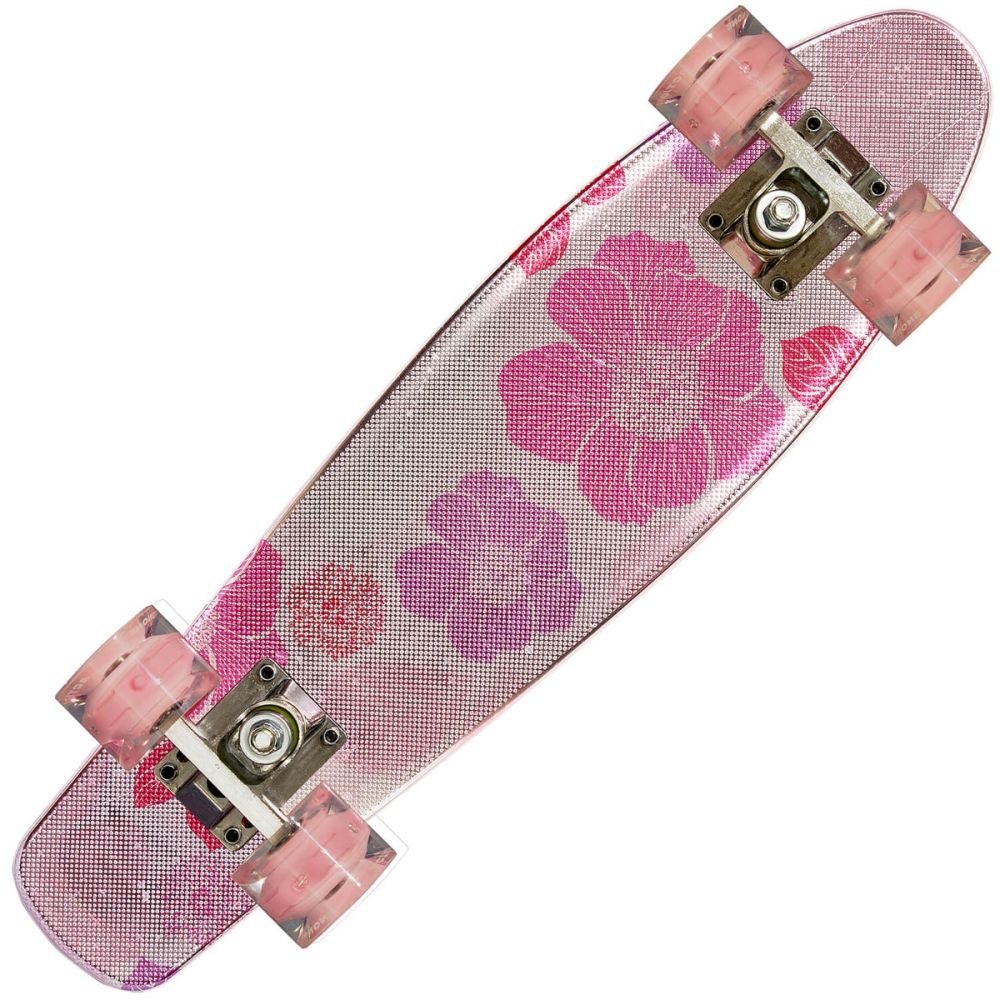 Penny Board Flowers 22, Abec-7, PU, Aluminium Truck, Action One, Roz