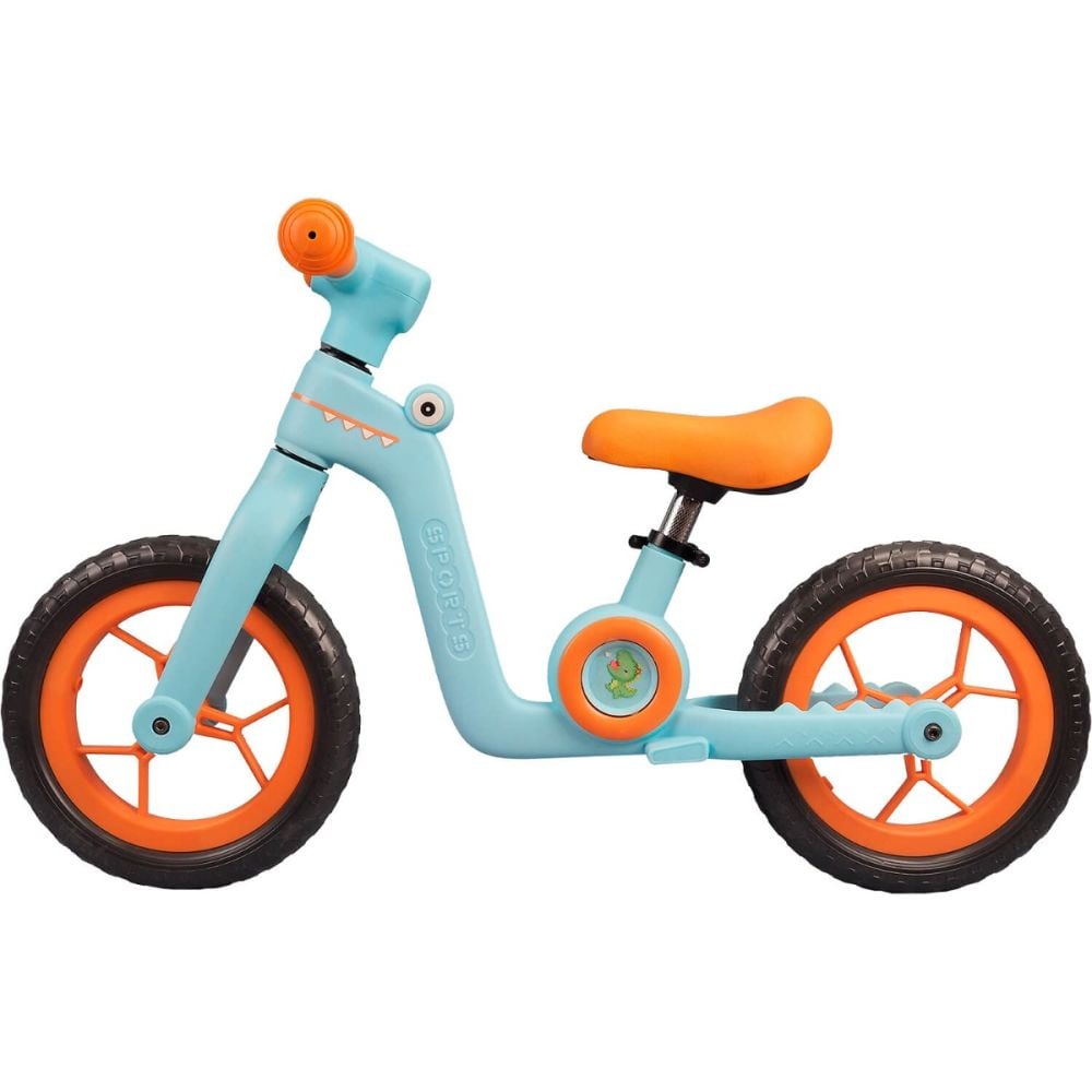 Bicicleta fara pedale, Action One Little Dino, 12 inch, Blue