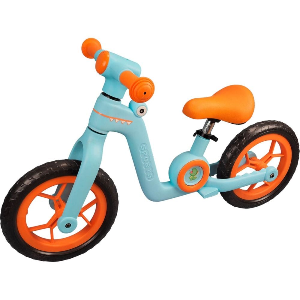 Bicicleta fara pedale, Action One Little Dino, 12 inch, Blue