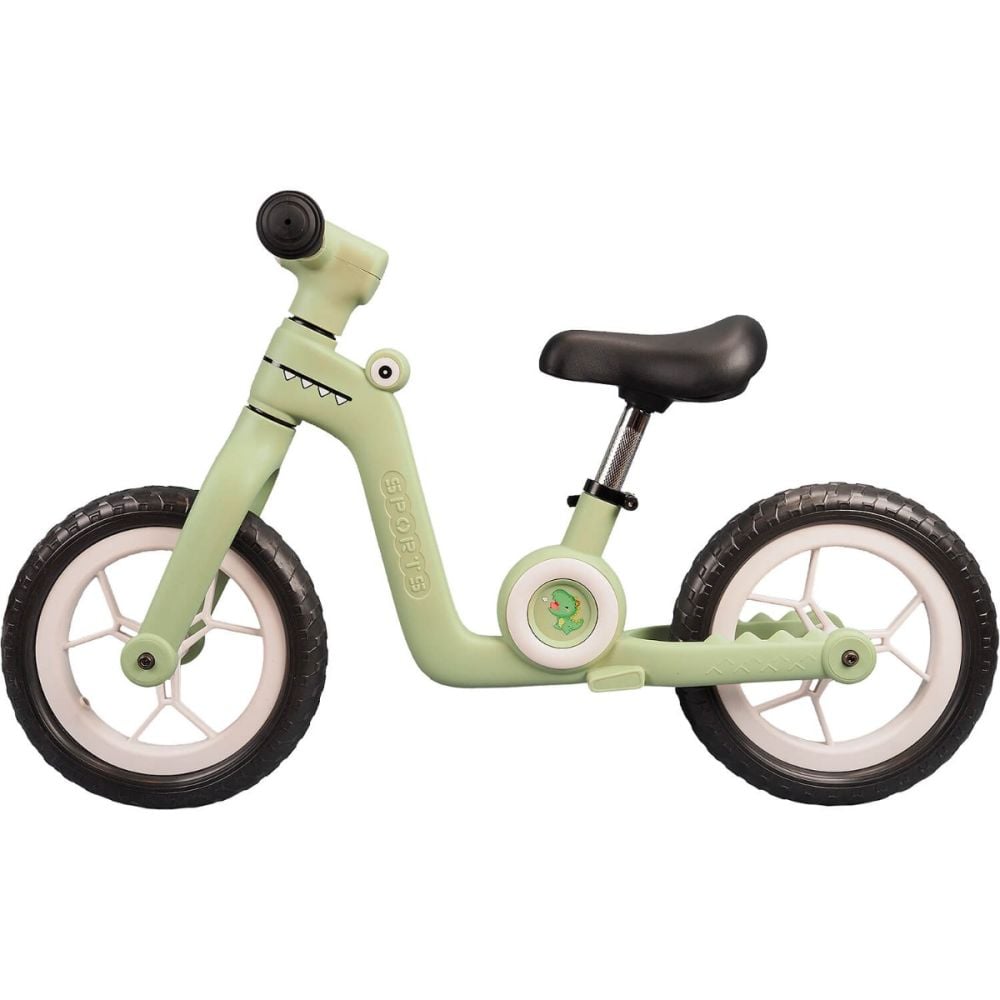 Bicicleta fara pedale, Action One Little Dino, 12 inch, Verde