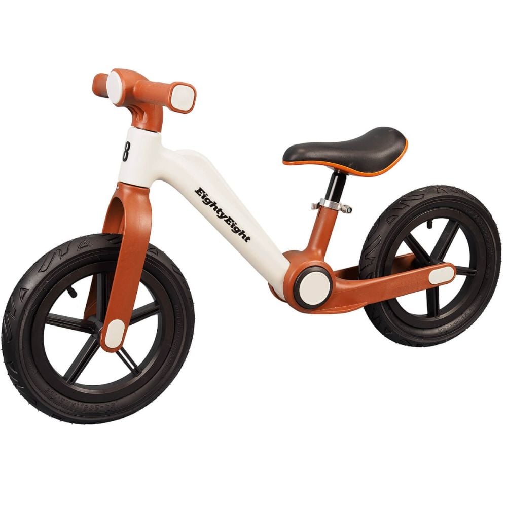 Bicicleta fara pedale, Action One Condor, roti gonflabile cauciuc, 12 inch, Maro