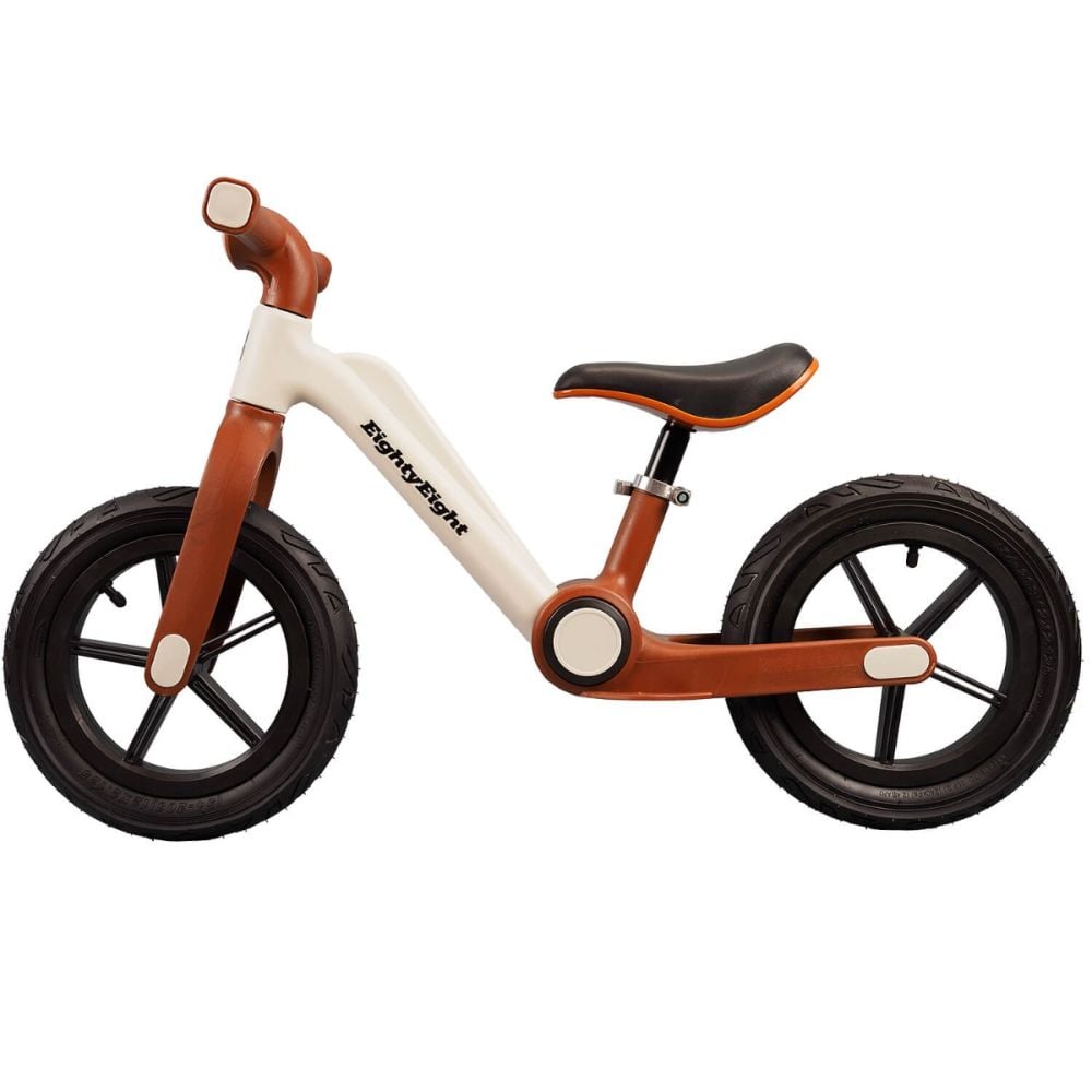 Bicicleta fara pedale, Action One Condor, roti gonflabile cauciuc, 12 inch, Maro