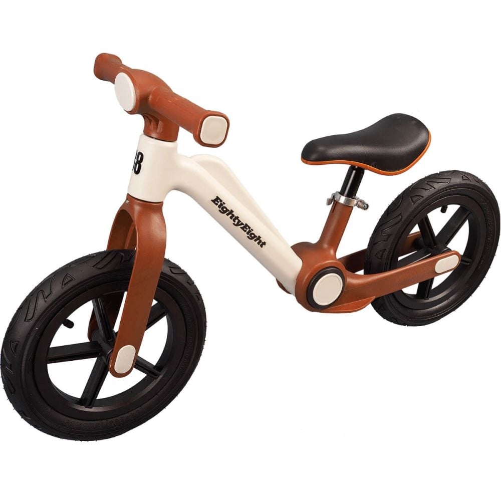 Bicicleta fara pedale, Action One Condor, roti gonflabile cauciuc, 12 inch, Maro