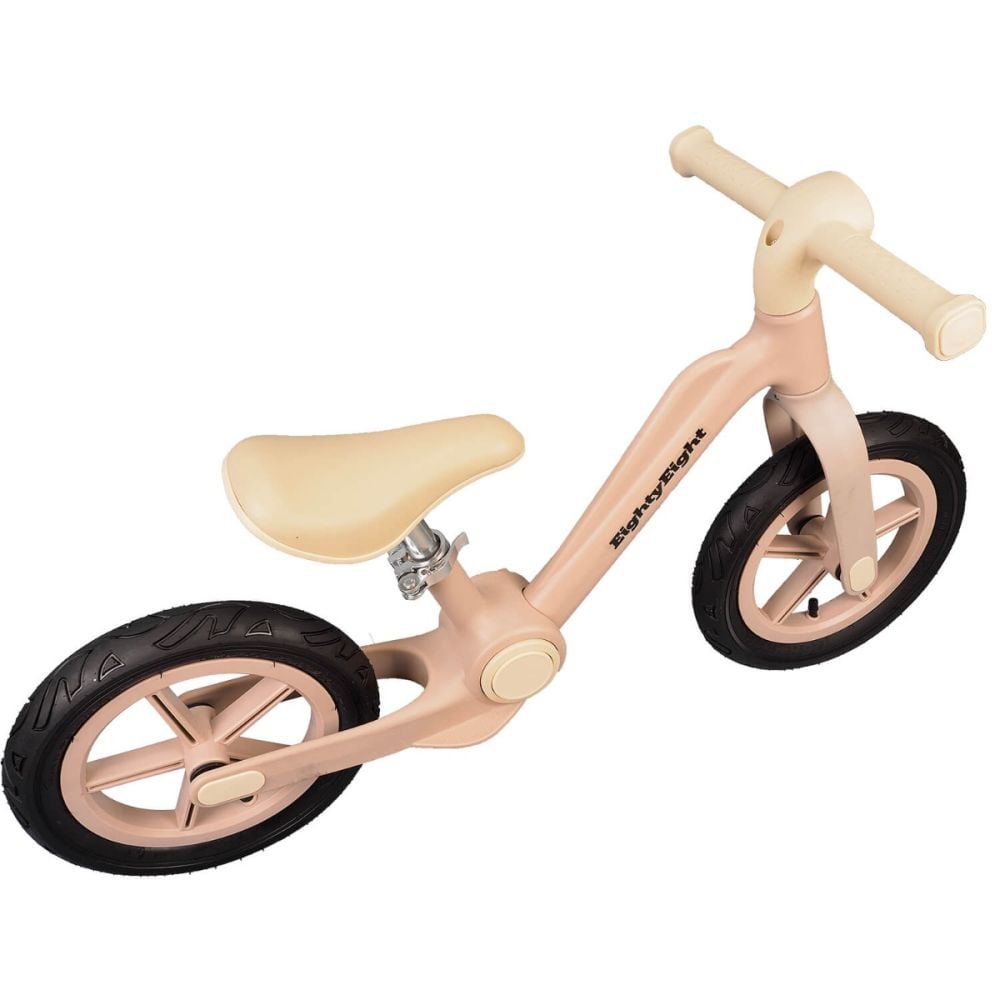 Bicicleta fara pedale, Action One Condor, roti gonflabile cauciuc, 12 inch, Crem