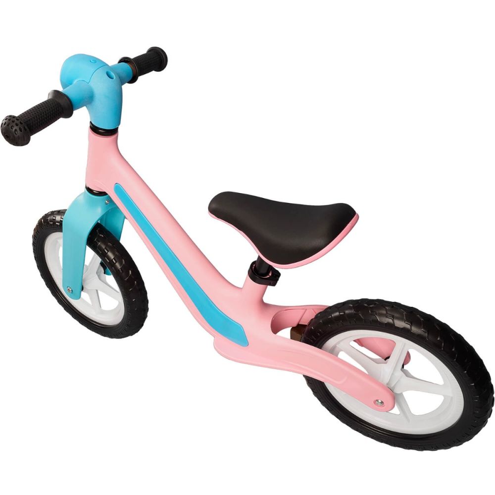 Bicicleta fara pedale cu lumini si muzica Rider, Action One, 12 inch, Roz