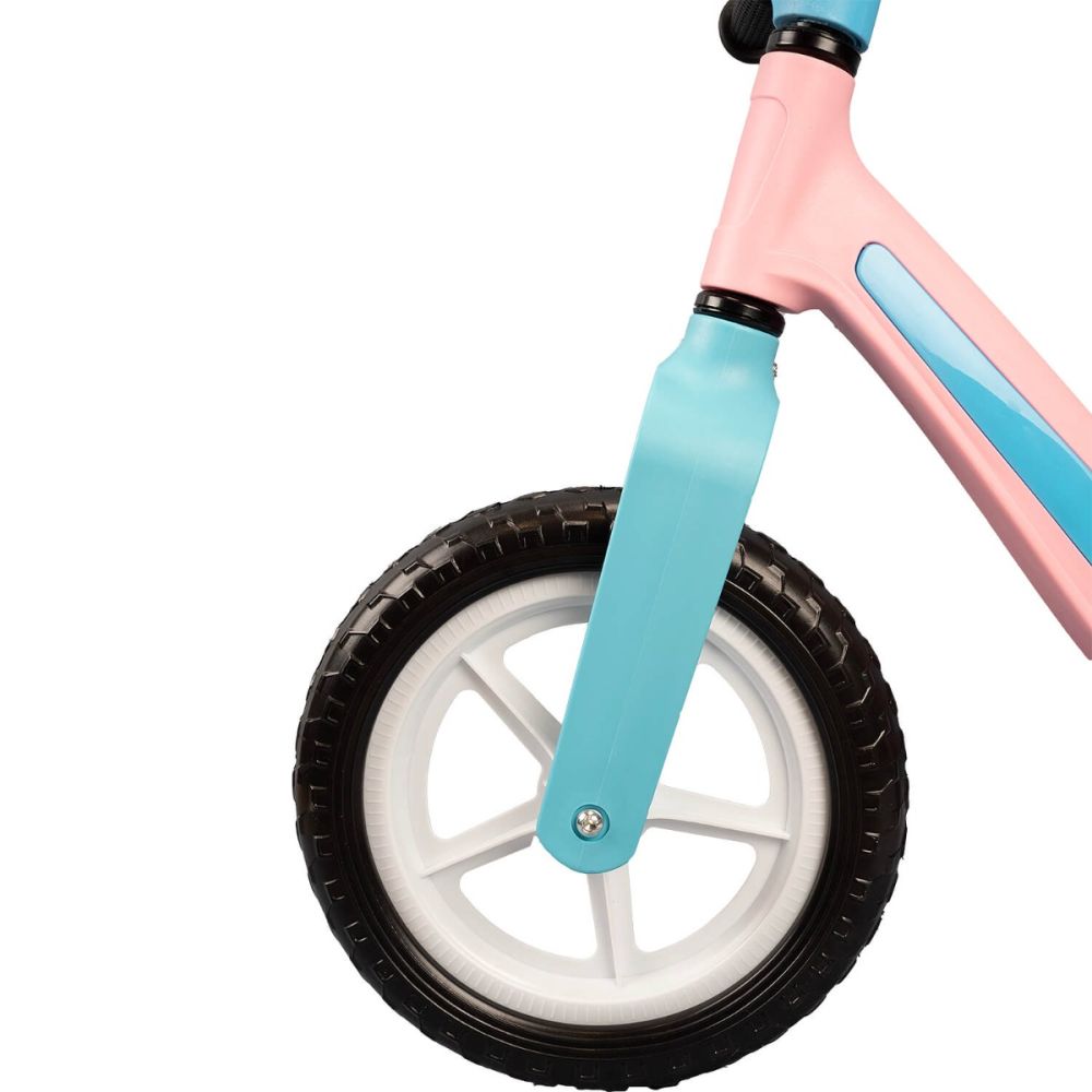 Bicicleta fara pedale cu lumini si muzica Rider, Action One, 12 inch, Roz