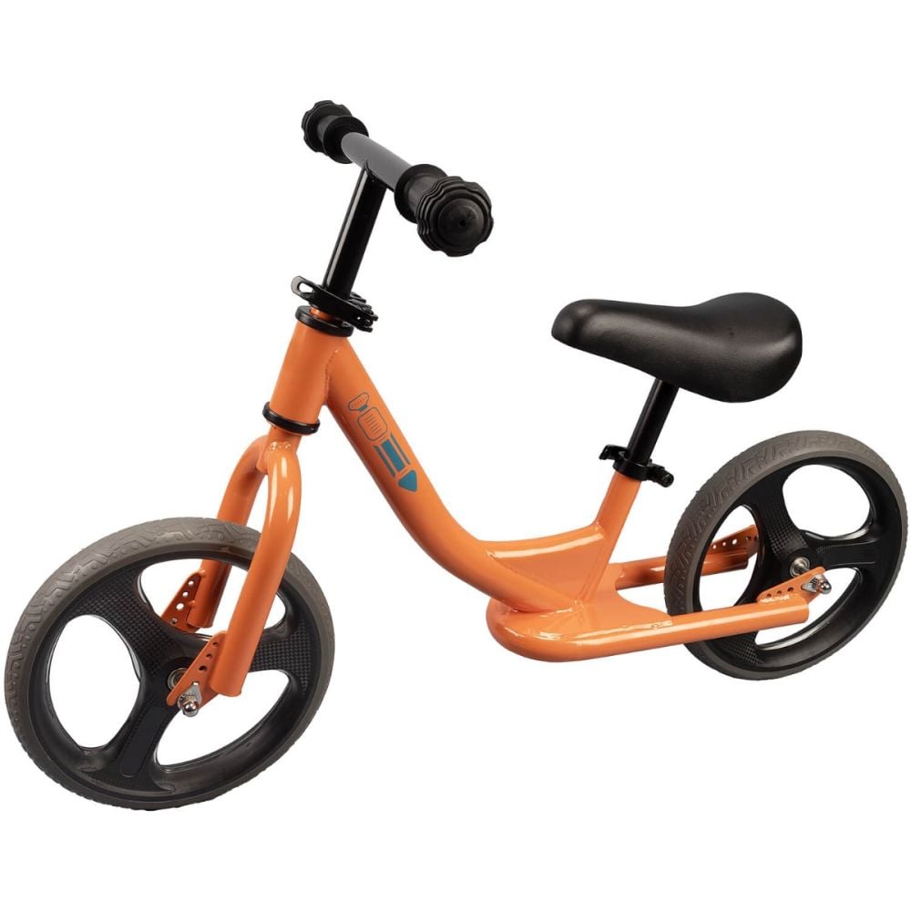 Bicicleta fara pedale, Action One Strike, cu roti luminoase, 12 inch, Portocaliu