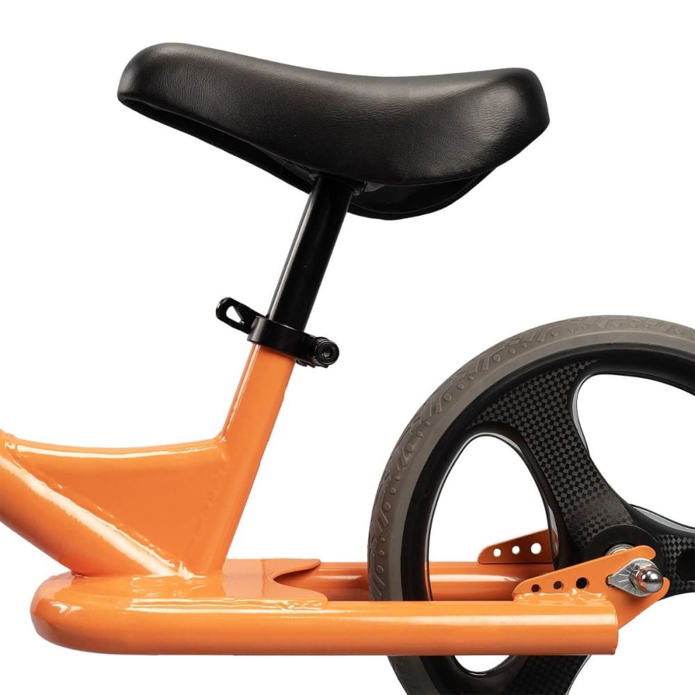 Bicicleta fara pedale, Action One Strike, cu roti luminoase, 12 inch, Portocaliu