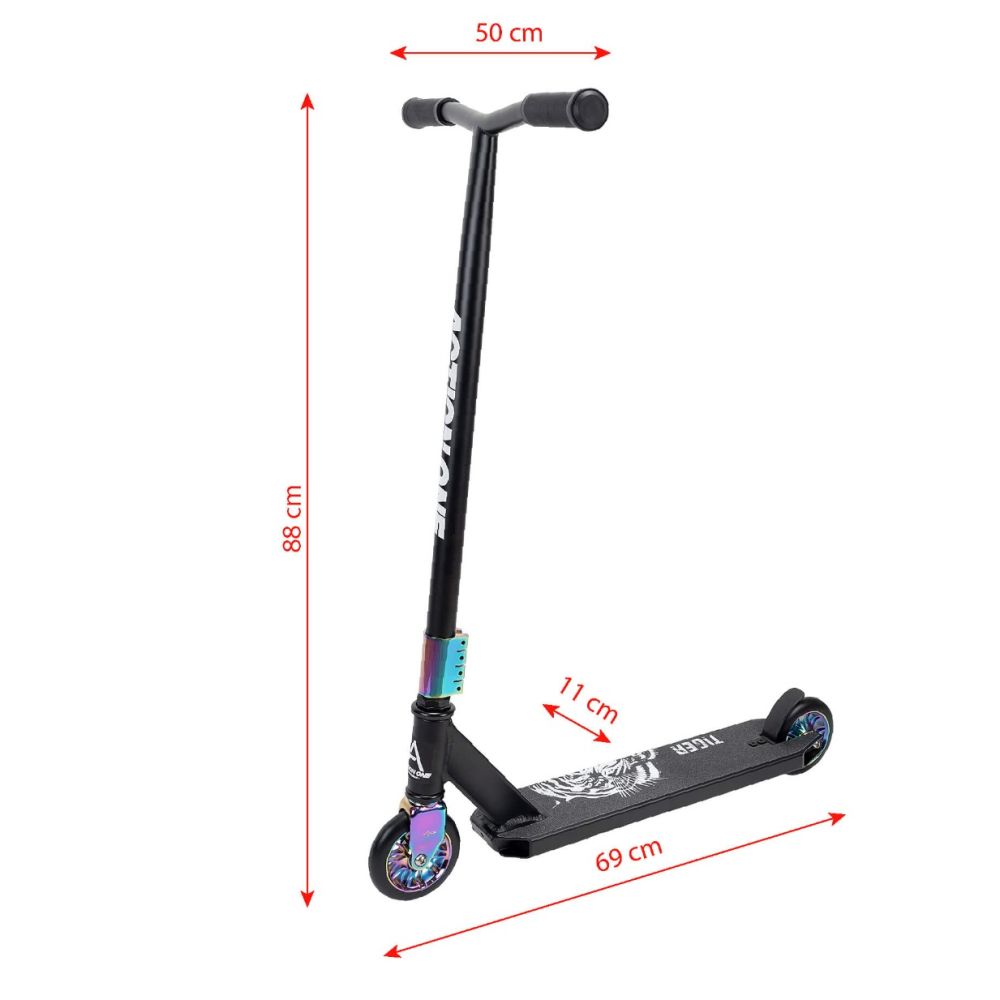 Trotineta freestyle Glow, Action One, roti aluminiu, ghidon 87 cm