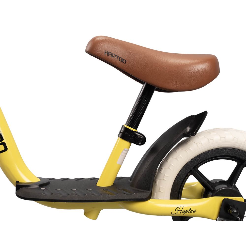 Bicicleta fara pedale, Action One Fun, cu suport pentru picioare, 10 inch, Galben