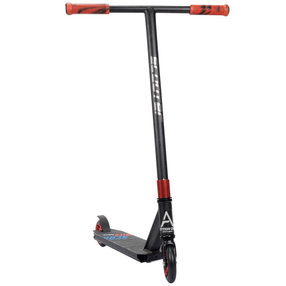 Trotineta Action One, Freestyle Mad, roti si platforma aluminiu, Rosu