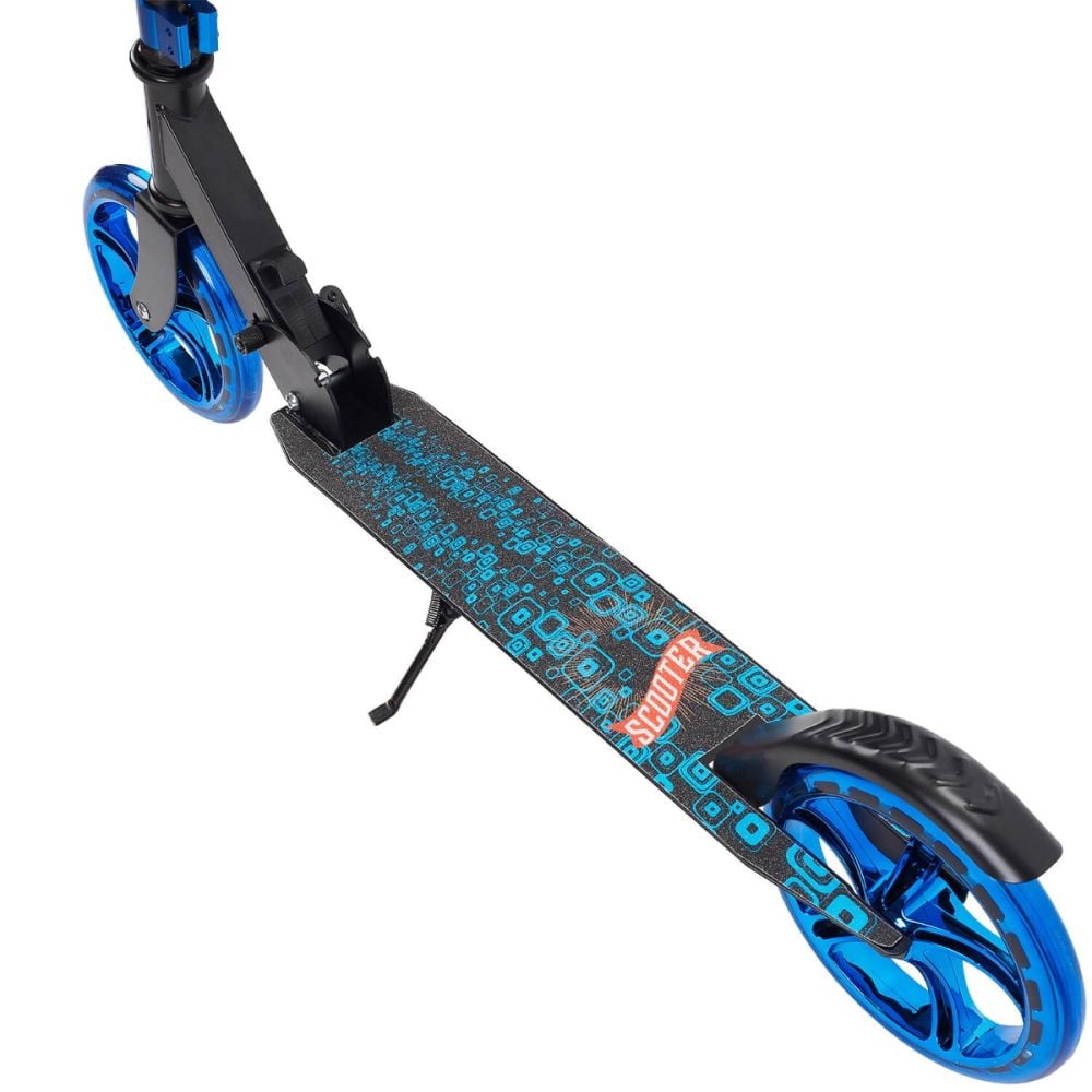 Trotineta pliabila, Action One, Electric, cu cric, roti 200 mm, Albastru