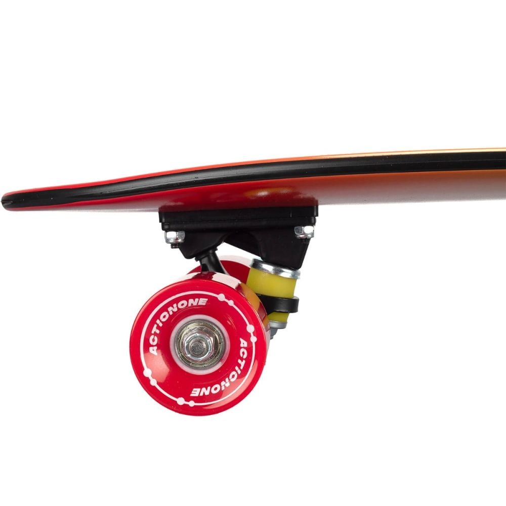 Penny Board, Action One, Hawaii, 26 inch, Aluminium Truck, 100 kg, roti rosii