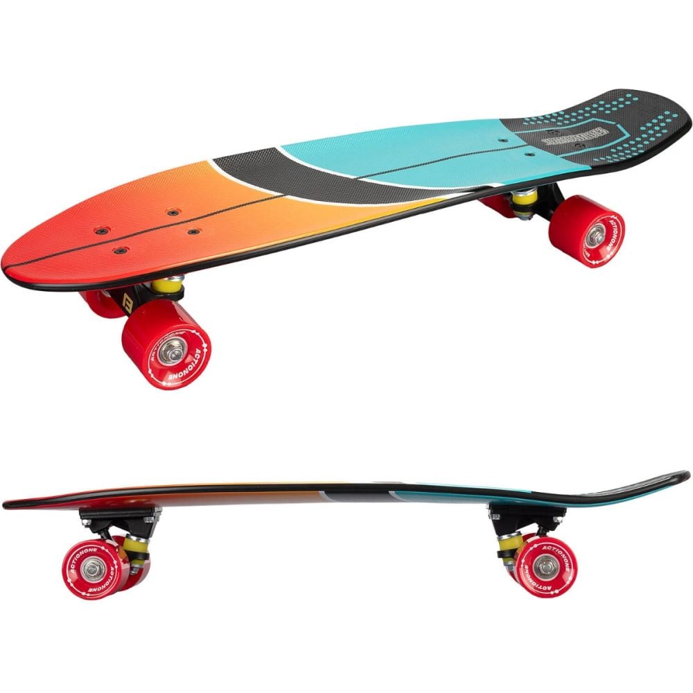 Penny Board, Action One, Hawaii, 26 inch, Aluminium Truck, 100 kg, roti rosii