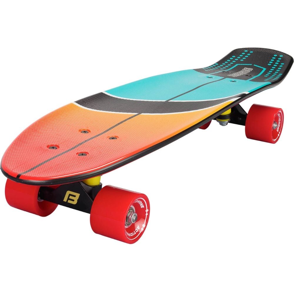 Penny Board, Action One, Hawaii, 26 inch, Aluminium Truck, 100 kg, roti rosii