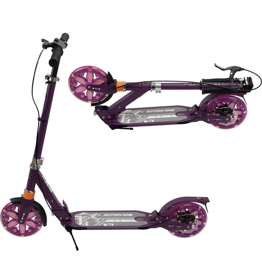 Trotineta Action One Desire, cu doua amortizoare si frana pe disc