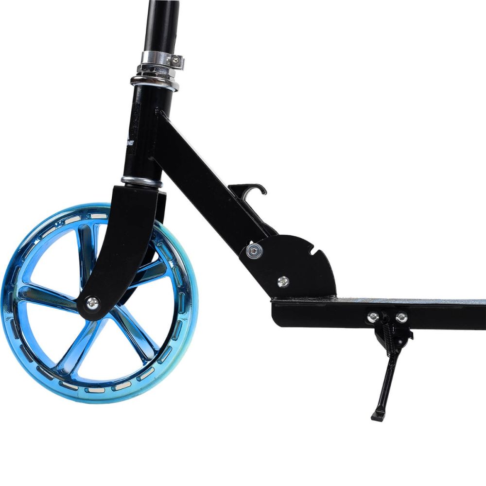 Trotineta pliabila, Action One Flow, cu cric si roti 200 mm, Blue-Negru