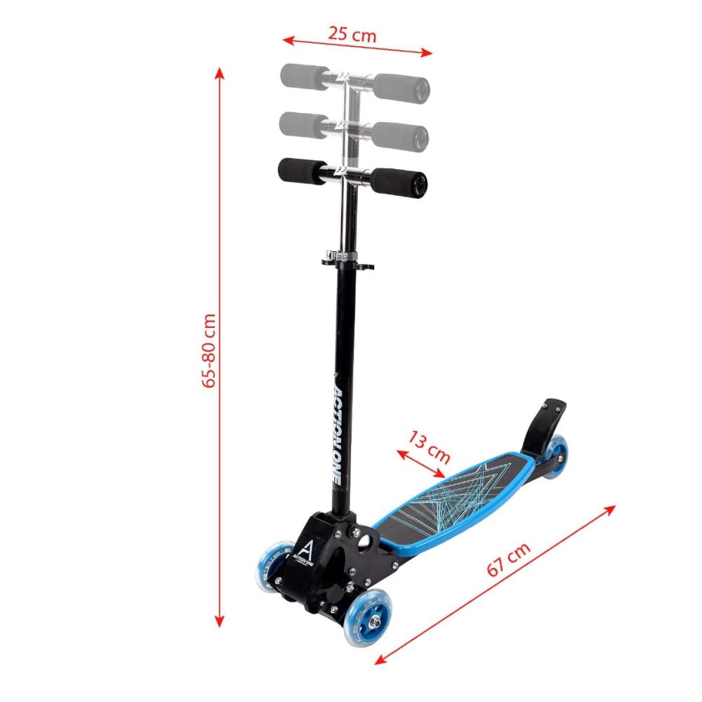 Trotineta cu 4 roti, Action One Rookie, Blue
