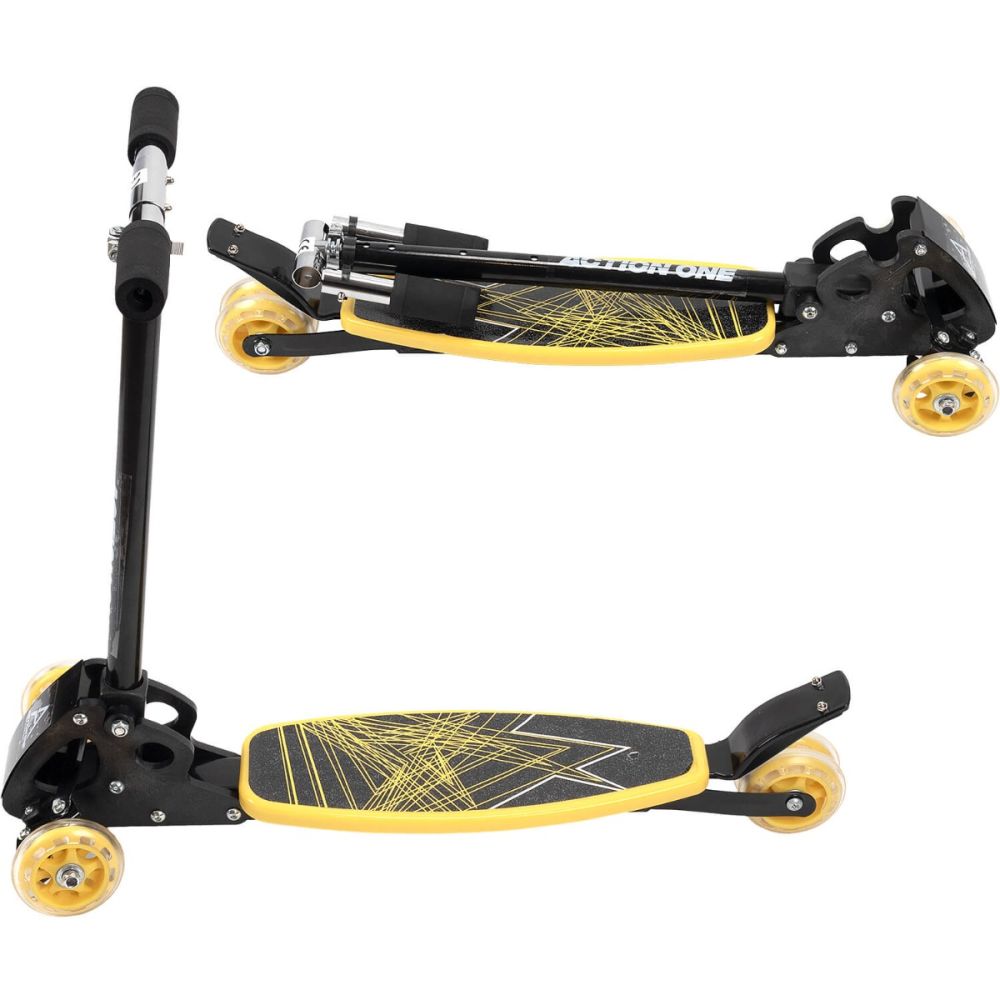 Trotineta cu 4 roti, Action One Rookie, Galben